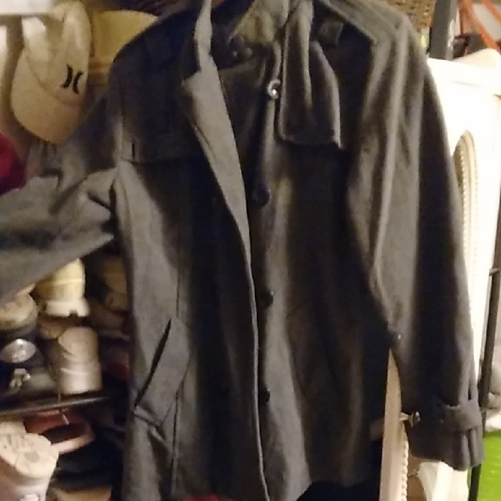 Stylish Gray Button-Up Jacket